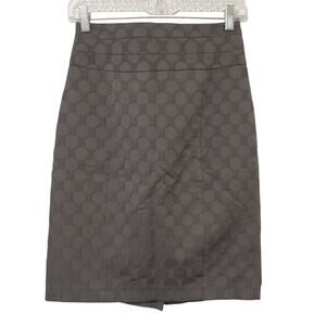 H&M Women's Gray Pencil Skirt Size 6 Cotton Polyester Stretch